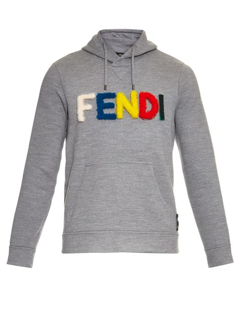 sweater fendi hombre|fendi men's gray pullover hoodie.